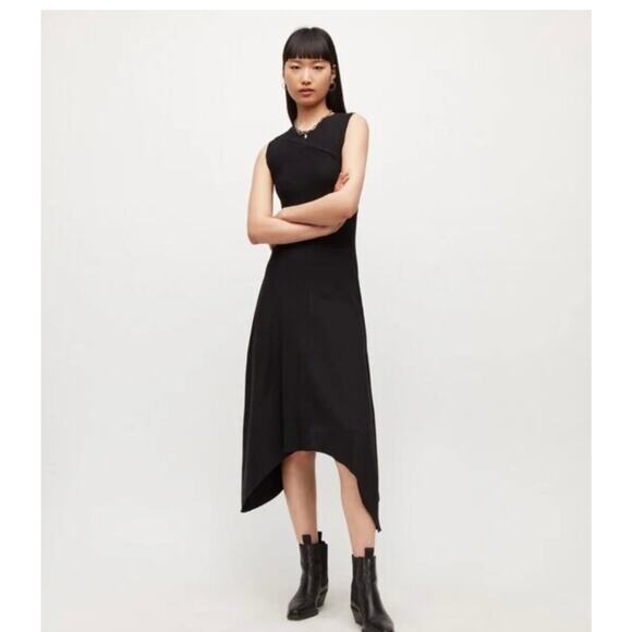 Allsaints Gia Dress - Classic Black, US Size 6, New - Picture 1 of 7